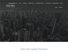 Tablet Screenshot of oakhillcapital.com